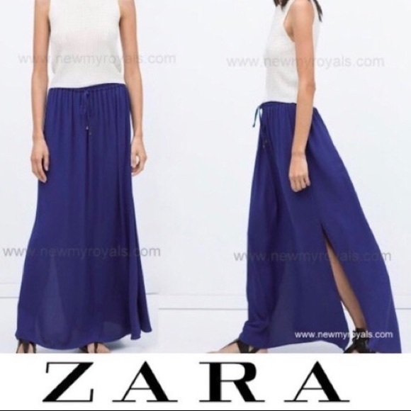 Blue Maxi Skirt - Picture 4 of 4